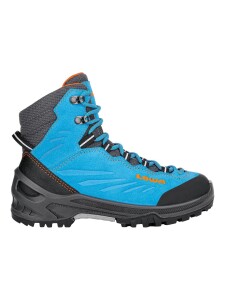 LOWA Cadin GTX MID Kinder Trekking Schuhe türkis/flame