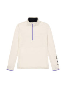 PICTURE Bake Grid Damen Midlayer Fleece Pullover vanilla