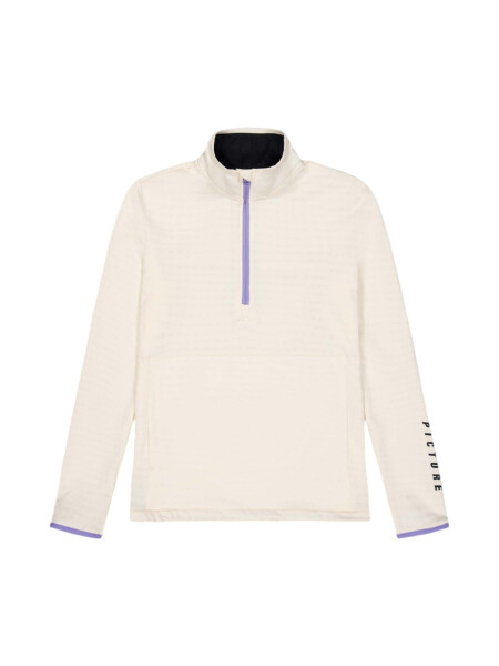 PICTURE Bake Grid Damen Midlayer Fleece Pullover vanilla | L