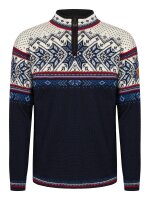 DALE OF NORWAY Vail Masc Sweater midnightnavy redrose...