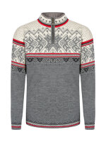 DALE OF NORWAY Vail Masc Sweater smoke raspberry offwhite...