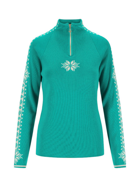 DALE OF NORWAY Geilo Fem Sweater peacock offwhite | L