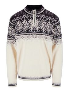 DALE OF NORWAY Vail Sweater Herren Pullover aus Wolle offwhite-coffee sandstone M