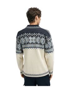 DALE OF NORWAY Vail Sweater Herren Pullover aus Wolle offwhite-coffee sandstone M