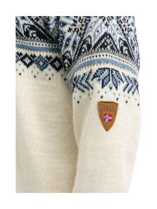 DALE OF NORWAY Vail Sweater Herren Pullover aus Wolle offwhite-coffee sandstone M