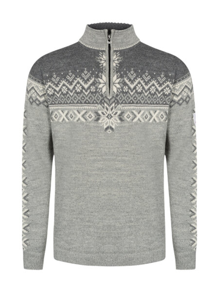 DALE OF NORWAY 140th Anniversary Masc Sweater lightcharcoal smoke offwhite | L