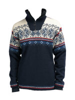 DALE OF NORWAY Vail WP Masc Sweater navy red offwhite indigo blue | L