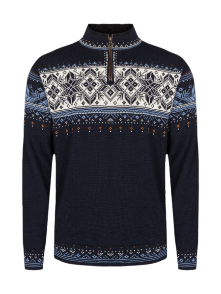 DALE OF NORWAY Blyfjell sweater midnavy blushad offwhite copper | L