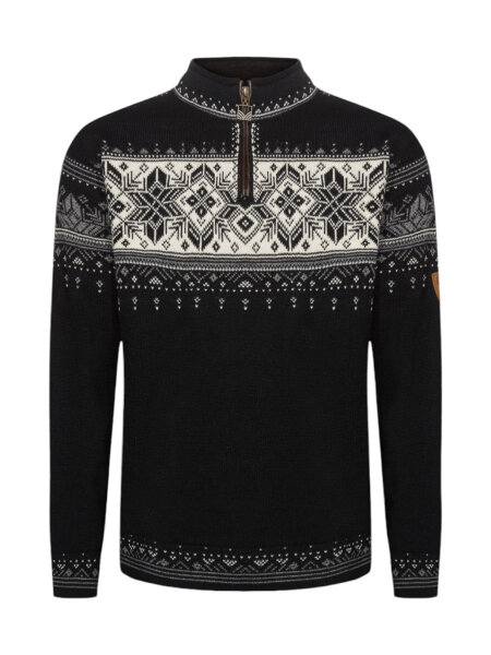 DALE OF NORWAY Blyfjell sweater black offwhite darkcharcoal | L