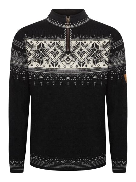 DALE OF NORWAY Blyfjell Sweater Herren Pullover black offwhite darkcharcoal | L