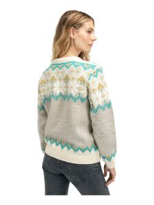 DALE OF NORWAY Vilja Feminine Sweater sandstone offwhite peacock | L