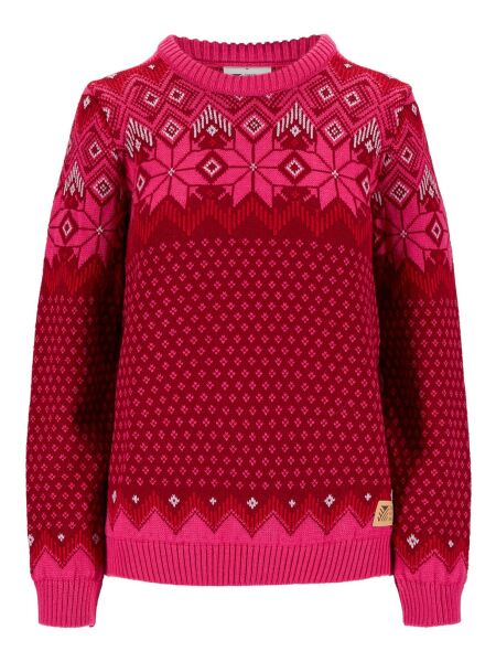 DALE OF NORWAY Vilja Feminine Sweater redrose allium raspberry | L