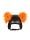 EISBÄR Lux Horn Helmet Ears Accessoires Helmohren light orange | O/S