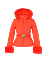 GOLDBERGH Giselle Faux Border Ski Jacket orange