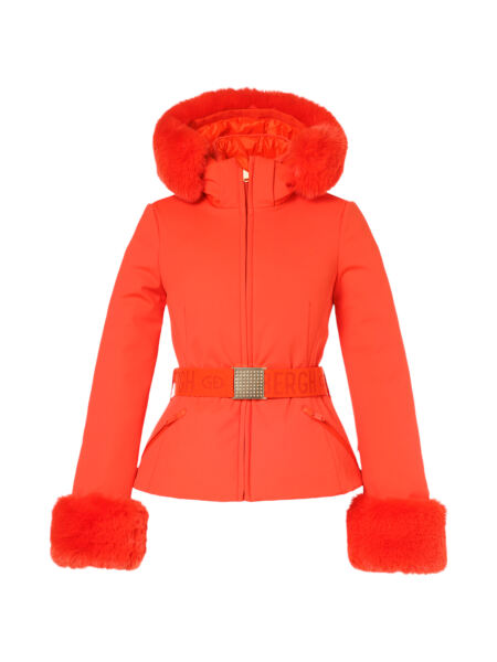 GOLDBERGH Giselle Damen Softshell Daunen Skijacke mit Kapuze orange | 38