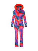 GOLDBERGH La Fête Faux Border Ski Suit absinthe rainbow | 36