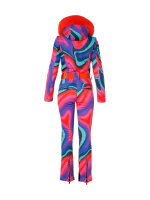 GOLDBERGH La Fête Faux Border Ski Suit absinthe rainbow | 36