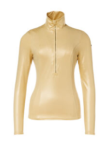 GOLDBERGH Wink Glamour glänzender Damen Skipulli gold