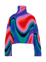 GOLDBERGH Marbre Long Sleeve Knit Sweater absinthe rainbow | L