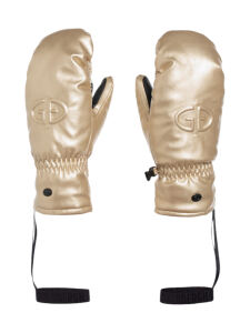 GOLDBERGH Charmer Mittens Damen Leder Fäustlinge gold