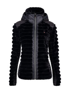 AULP Vilma Faux Fur Damen Jacke black