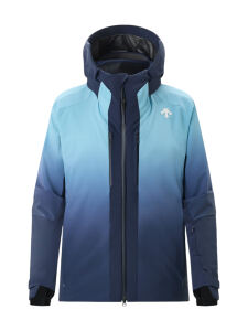 Descente DWMYGK20 Insulated Herren Skijacke mit Kapuze blau