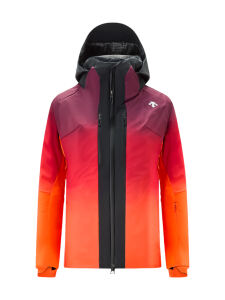 Descente DWWYGK20 Insulated Damen Skijacke mit Kapuze rot