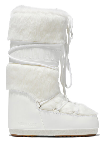 Moon Boot ICON FAUX FUR OPTICAL WHITE | 35-38