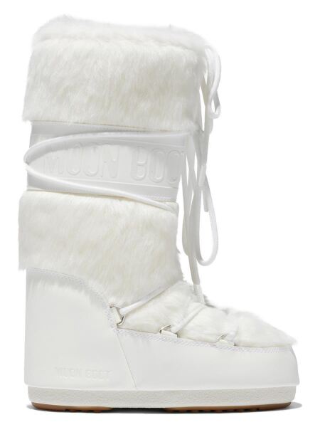 Moon Boot Icon Faux Fur Winterstiefel Optical White | 35-38