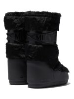 Moon Boot ICON FAUX FUR BLACK