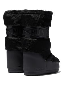 Moon Boot Icon Faux Fur Damen Winterstiefel Black