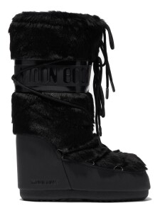 Moon Boot Icon Faux Fur Winterstiefel Black | 39-41