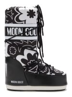 Moon Boot ICON FLOWER BLACK/WHITE