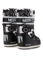 Moon Boot ICON FLOWER BLACK/WHITE