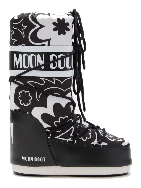 Moon Boot ICON FLOWER BLACK/WHITE | 35-38