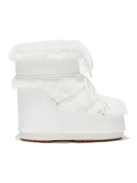 Moon Boot ICON LOW FAUX FUR OPTICAL WHITE | 36-38