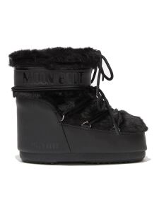 Moon Boot Icon Low Faux Fur Damen Winterschuhe Black