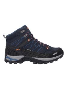 CMP RIGEL MID Herren Trekking Schuhe WP B.Blue-Flash Orange