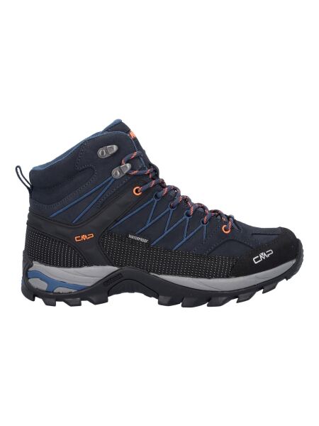 CMP RIGEL MID Herren Trekking Schuhe WP B.Blue-Flash Orange EU 42