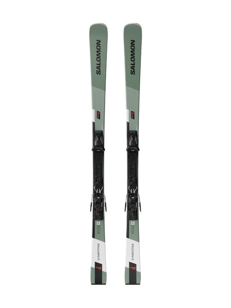 SALOMON S/Max 8 + M10 GW Skiset oil green | 155