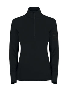 ONEMORE 631 Damen Rollkragen Half Zip Skipulli Streifen...