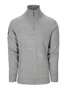 AMUNDSEN Peak Half Zip Herren Pullover Light Grey