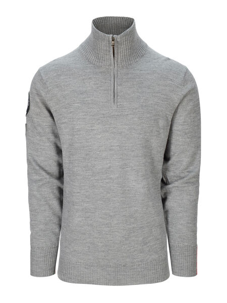 AMUNDSEN Peak Half Zip Herren Pullover Light Grey | M