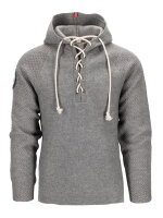 AMUNDSEN Boiled Hoodie Laced Mens Light Grey