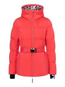 Jet Set Chamonix Belted Damen Skijacke mit Kapuze Red