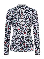 Jet Set Ginger Halfzip Base Layer Leo Print White