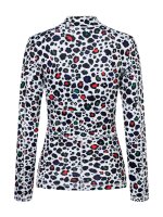 Jet Set Ginger Halfzip Base Layer Leo Print White