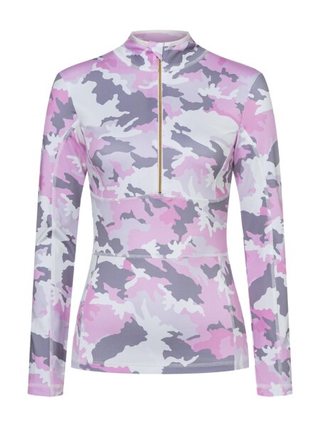 Jet Set Ginger Halfzip Base Layer Camou Print Rose | 36 (1)