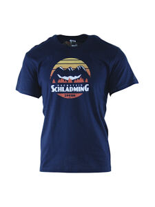 SCHLADMING Suncut Dachstein 2995 m Herren T-Shirt dark denim