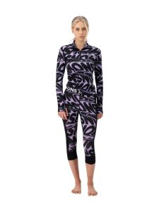 MONS ROYALE Cascade Merino Flex 3-4 Damen Leggings signal lost lupin L